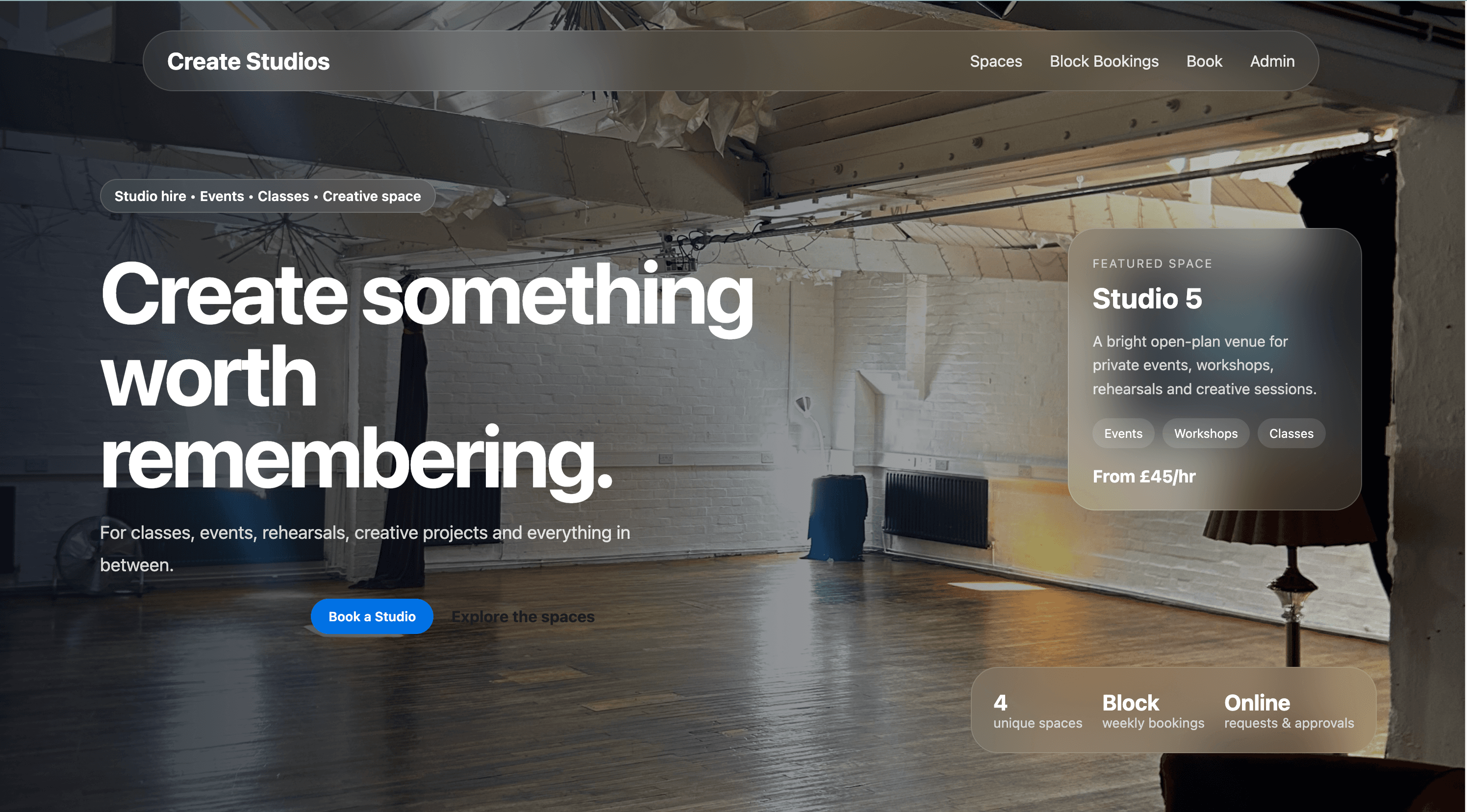 Create Studios Public Website